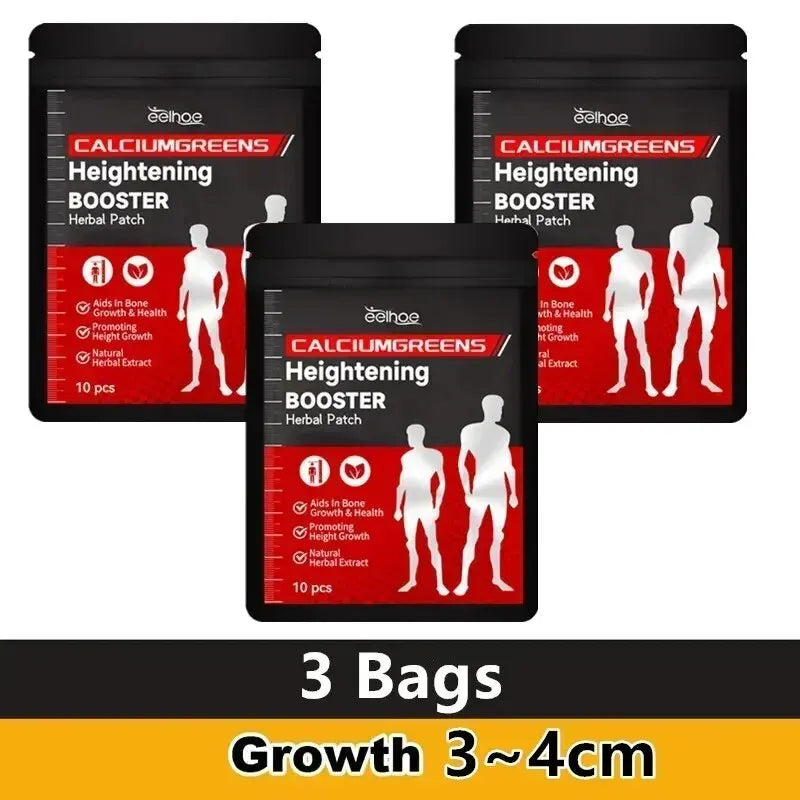 1-10Bags Height Growth Patch Promote Bone Strength Calcium Vitamin D Supplements Adult Teen Plantar Acupoint Stimulation Sticker