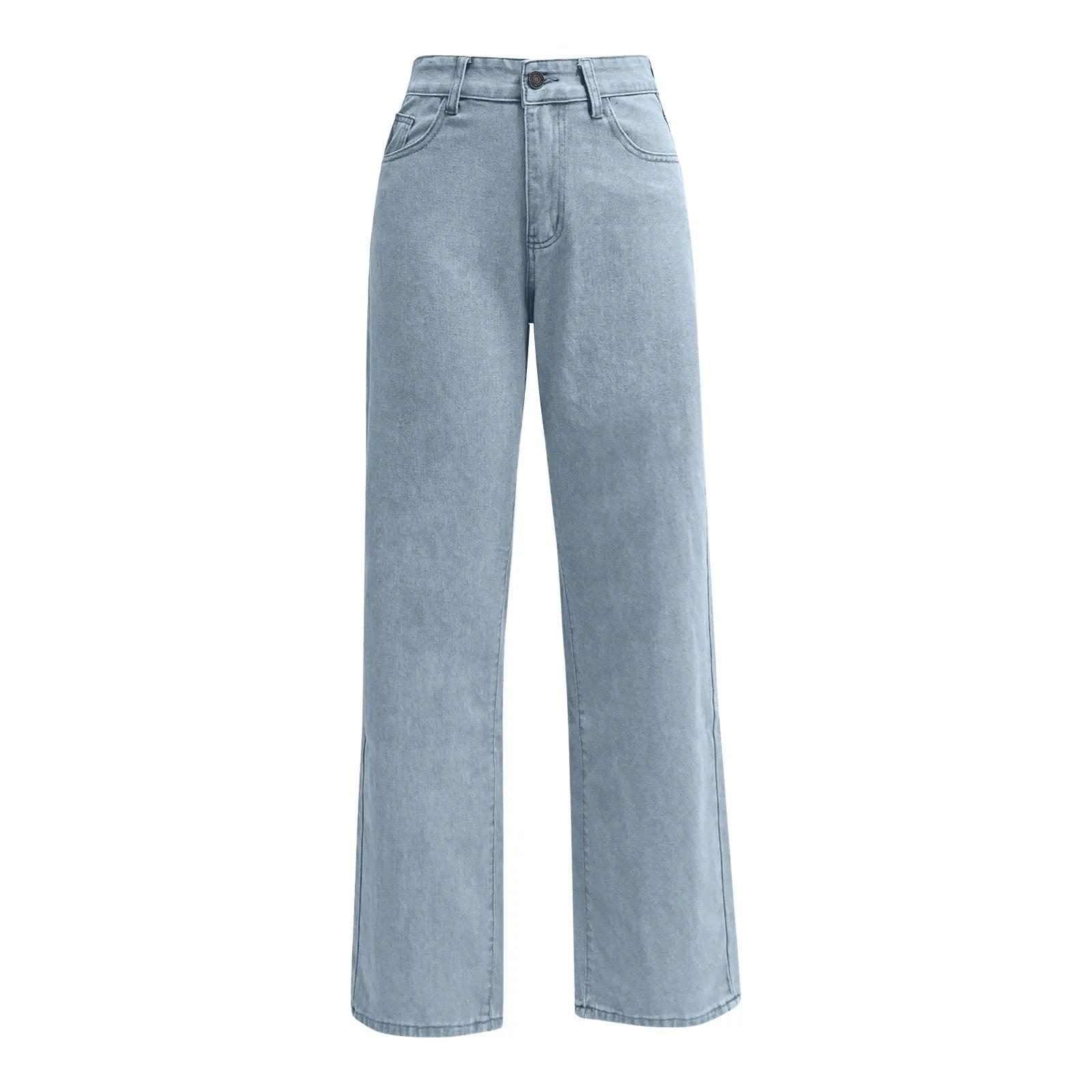 Women's High Waist Washed Women's Jeans Fashionable Versatile Straight Leg Pants Jeans Women Jean Pants Women Jeans Women 2025