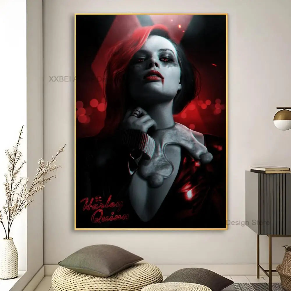 Décoration murale moderne pour la maison, affiches et autocollants H-Harley Cool Quinns, pour chambre à coucher, salle d'activités, bar, art mural à suspendre, peinture décorative