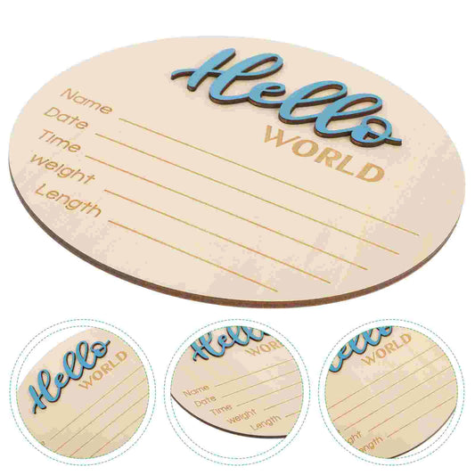 Baby Birth Announcement Sign Newborn Name Sign Baby Photography Prop Wooden Birth Announcement Sign