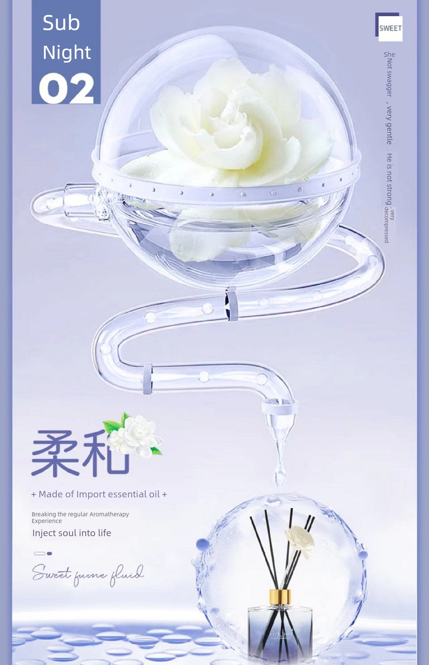 Kiyilihi Genuine Goods Gardenia Long-Lasting Car Aromatherapy