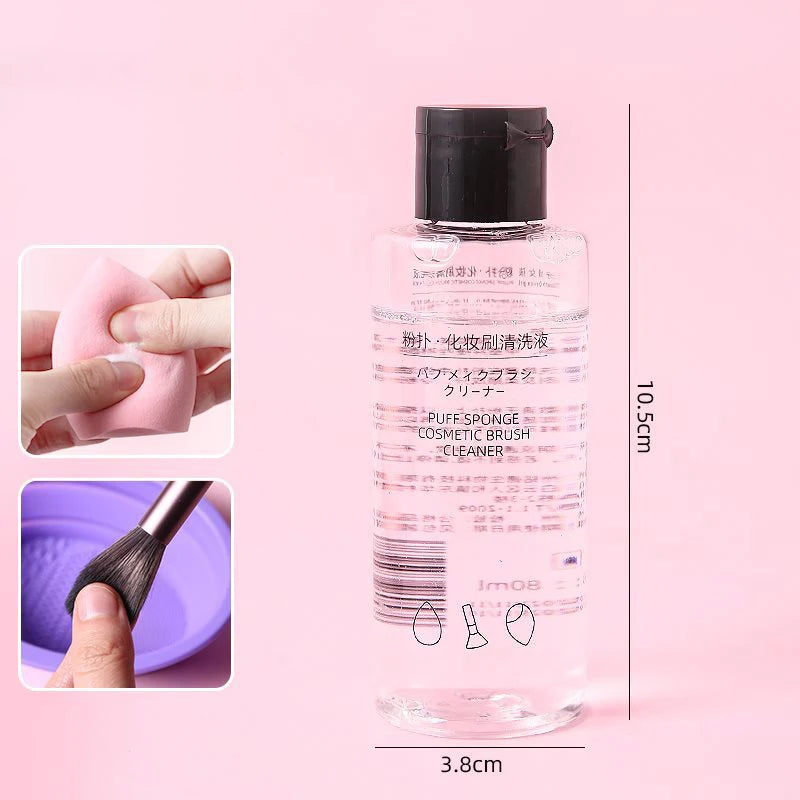 50/80ML Makeup Puff Cleaner Makeup Tool Specific Brush Makeup Egg Cushion Sponge Makeup Cleaning Tool Cleaning Solution
