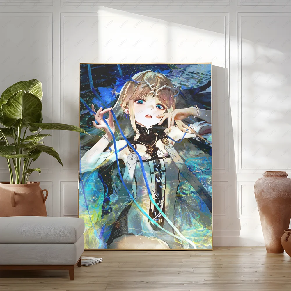 Affiche murale Wuwa Cartethyia Girl, peinture, étude, décoration d'intérieur nordique