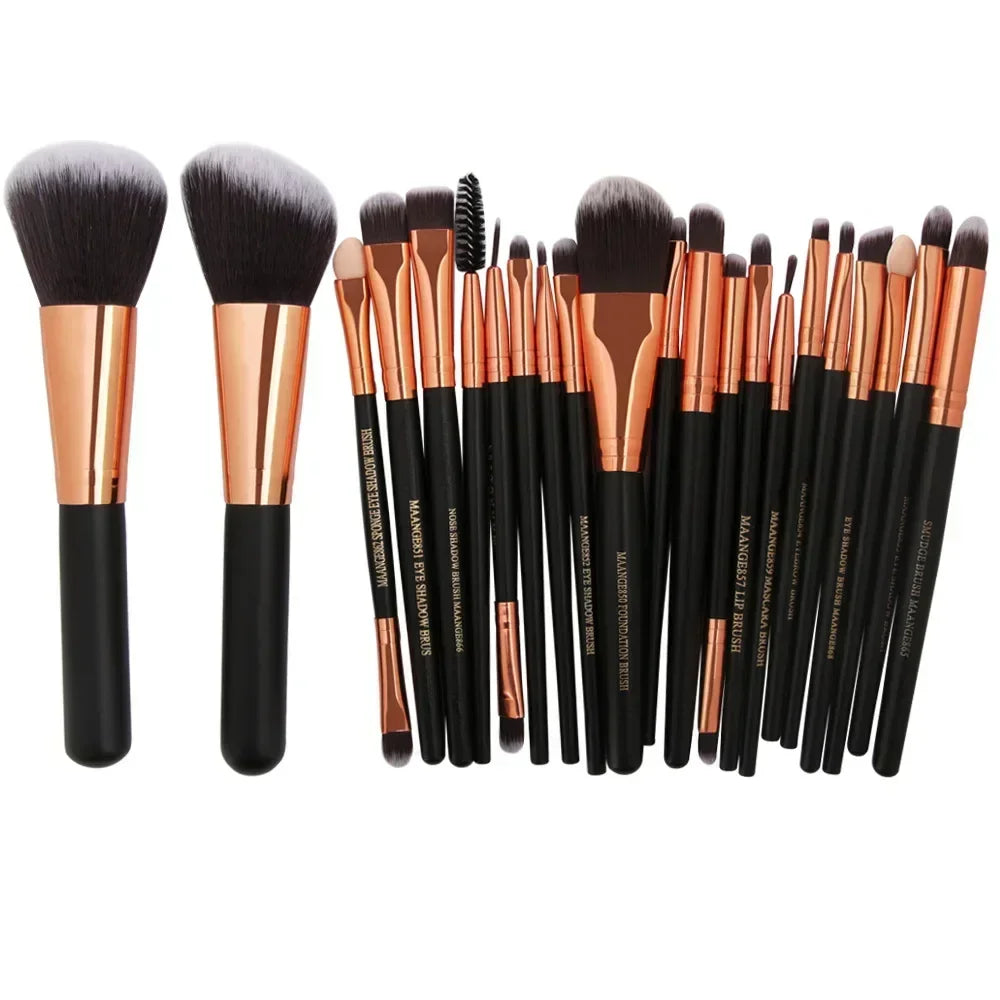 Ensemble de pinceaux de maquillage professionnels, 3/13/22 pièces, pour fard à paupières, eye-liner, cosmétiques