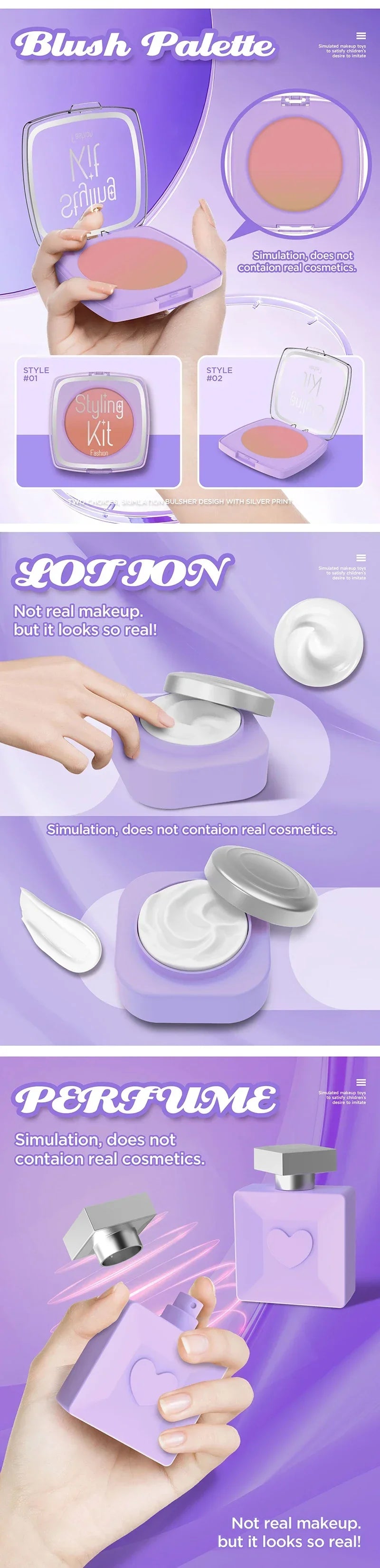 Kids Washable Make Up Makeup Kit for Girl,Pretend Play Cosmetics Toy Simulation Makeup Toys,Play Real Makeup Girls Toys Gift