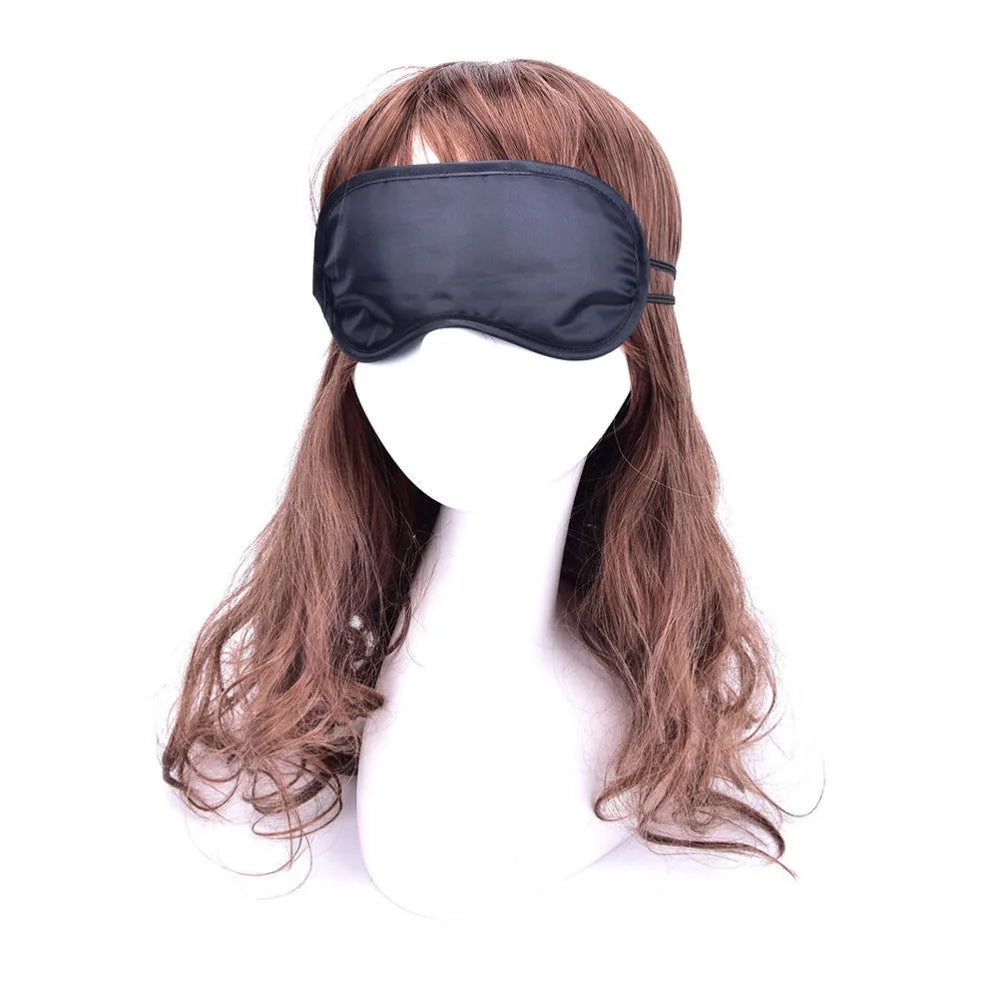 Lot de 10 masques de sommeil noirs pour voyage, bandeau pour les yeux, cache-œil, nuit, économique, anti-ronflement, cadeau, vente en gros