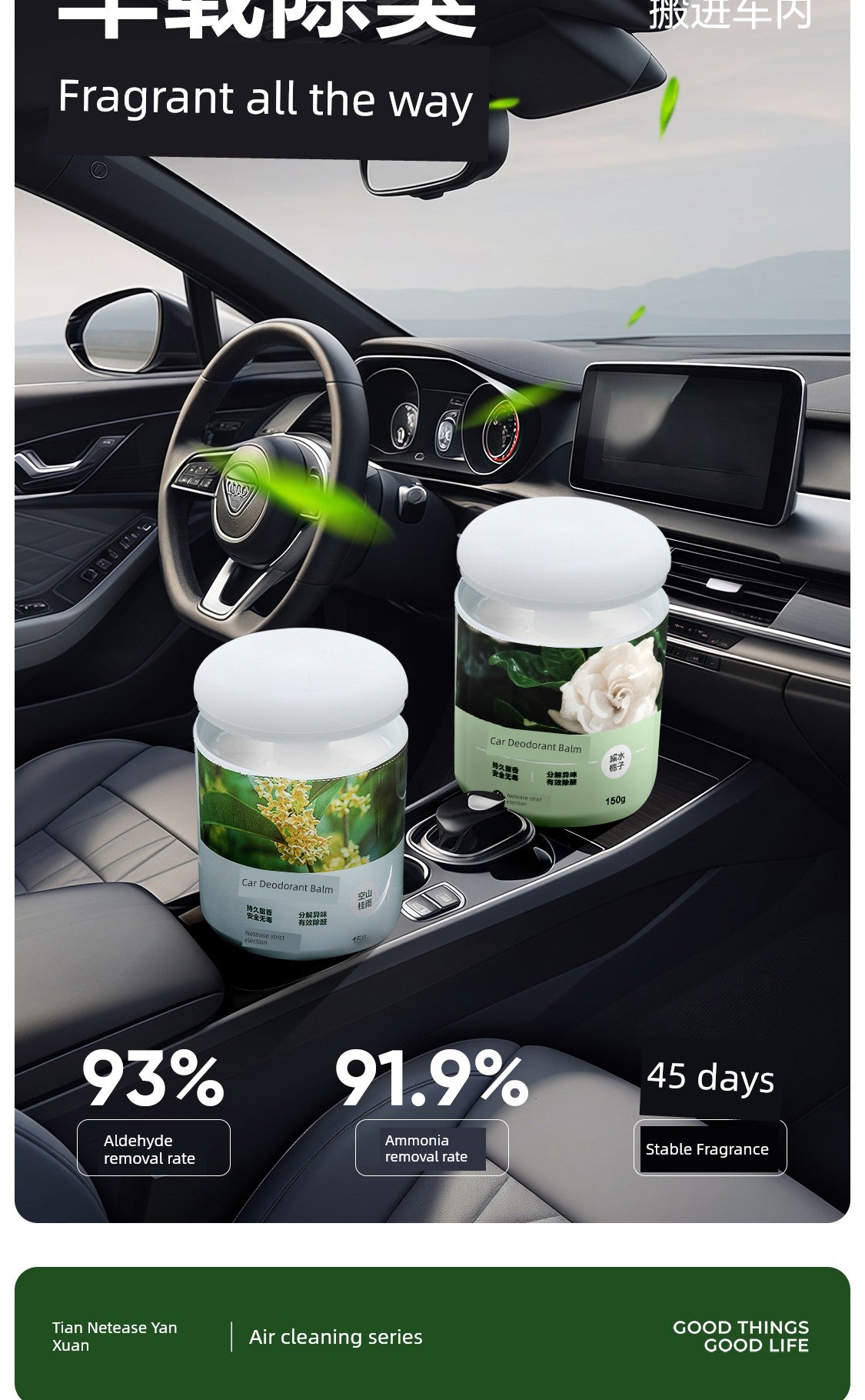 NetEase Yeation Ornament Solid Car Decoration for Men Aromatherapy