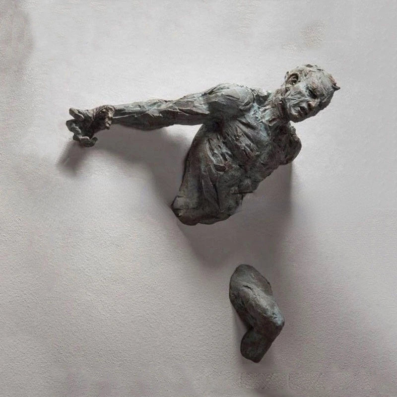 Sculpture murale en résine pour décoration d'intérieur, décoration murale pour salon, pendentif artisanal, accessoires pour la maison