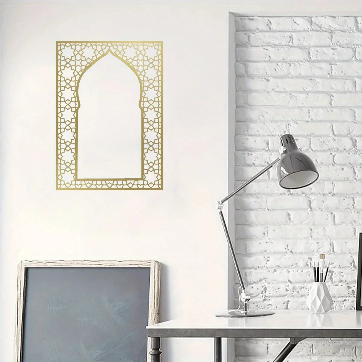 Islamic Wall Art – Metal Home Décor Panel with Arabic Design, Ideal for Interior & Outdoor, Perfect Muslim Gifts & Wall Hanger