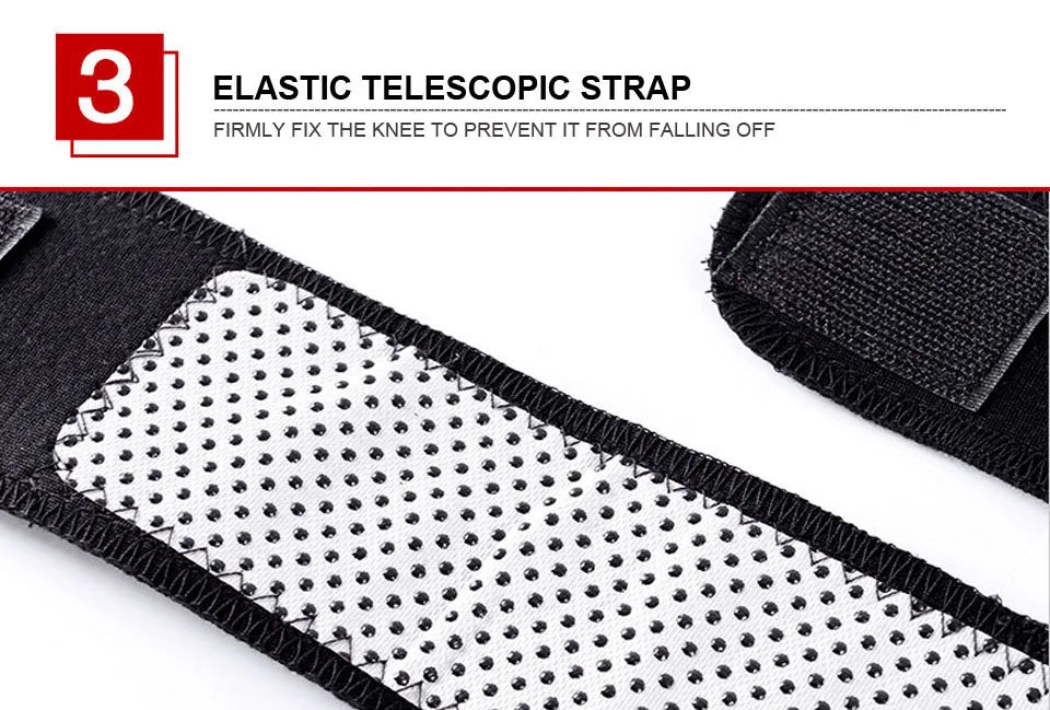 1 Pair Knee Brace Support Pads Adjustable Tourmaline self-heating magnetic therapy Knee Protective Belt Arthritis Knee Massager