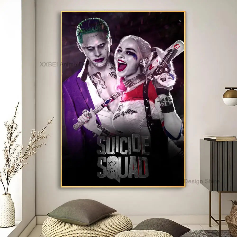 Décoration murale moderne pour la maison, affiches et autocollants H-Harley Cool Quinns, pour chambre à coucher, salle d'activités, bar, art mural à suspendre, peinture décorative