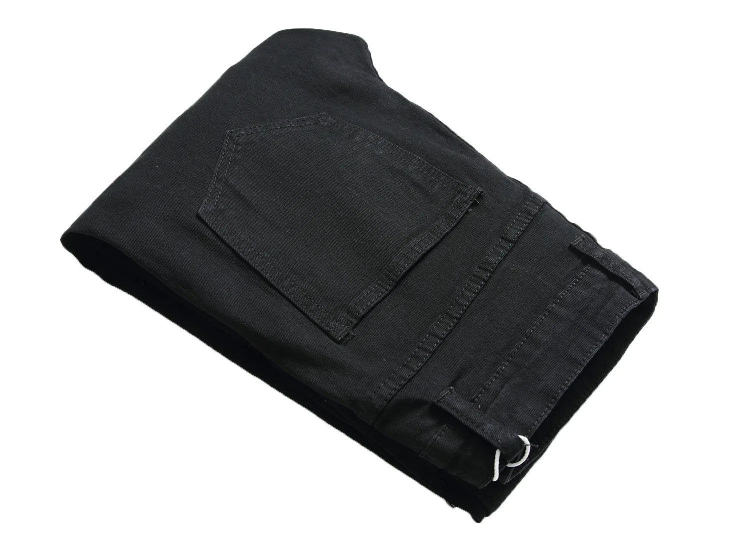Jeans pour hommes High Street avec trous et pointes noires, jeans slim fit et pantalons pour hommes