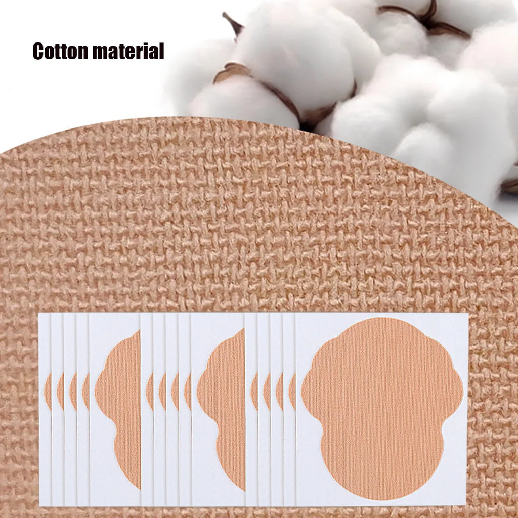 10 Pieces Summer Disposable Sweat Absorbing Stickers Thin Underarm Sweatband,Invisible And Seamless Elastic Cotton Fabric