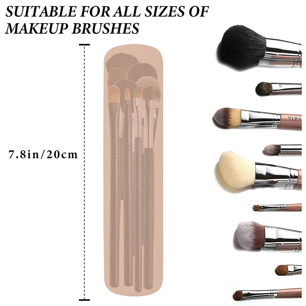Makeup Bag Makeup Brush Pouch Cosmetic Organizer Travel Holder Storage Brush Case Brush Makeup Bag Pouch Silicon Makeup Bag