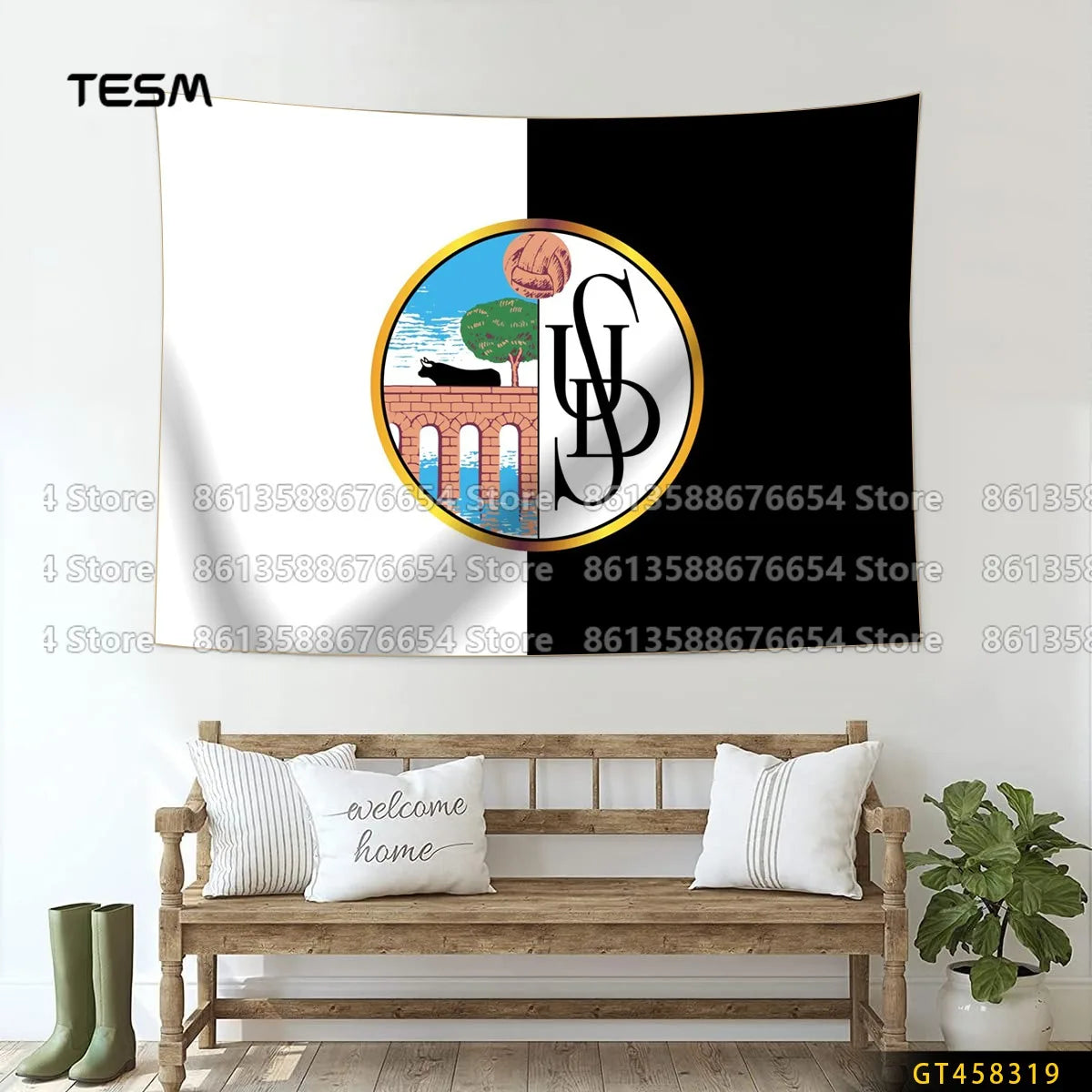 Wall Art Decor  Fabric Tapestry Wall Hanging  Living Room Bedroom Kitchen Dorm Decor Multi  Flag 3D printed pattern