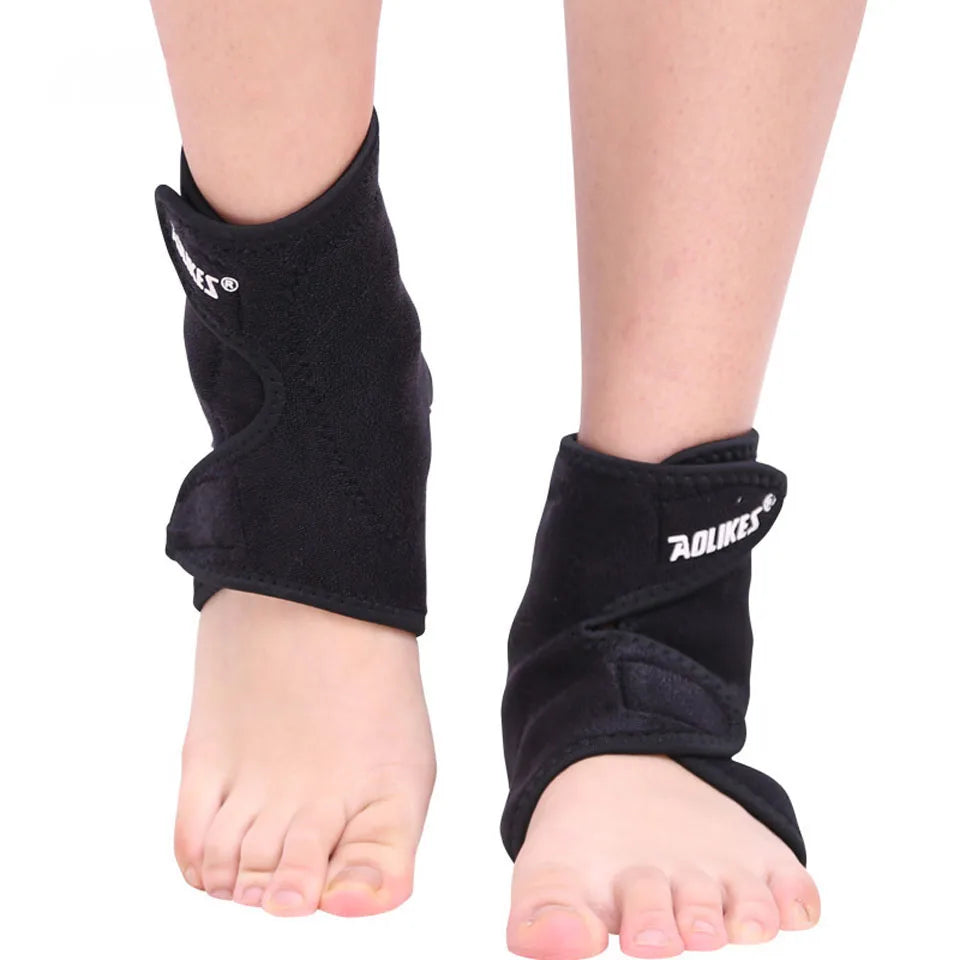 1 paire de ceintures de soutien pour chevilles, thérapie magnétique infrarouge lointain, auto-chauffantes en tourmaline, masseur de talon, soins de santé des pieds