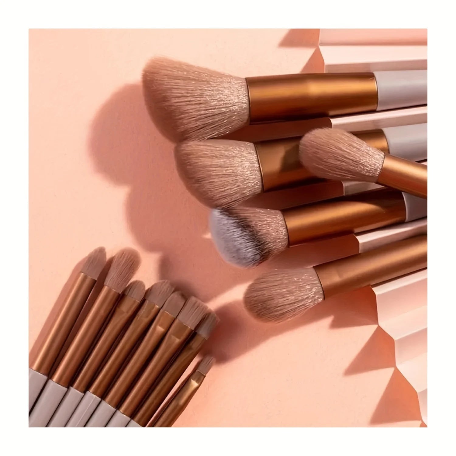 Ensemble de 13 pinceaux de maquillage, pinceau de maquillage portable, pinceau à paupières, pinceau à blush en poudre super doux, outil de maquillage