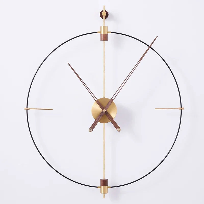 Interior Art Mural Wall Clocks Modern Round Fashion Design Wall Watch Nordic Restaurant Relogio De Parede Living Room Decoration