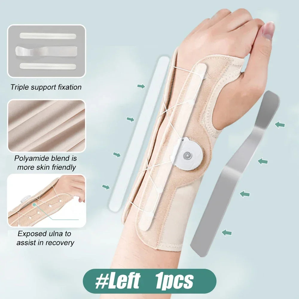 1 PCS Wrist Support for Carpal Tunnel, Night Sleep Hand Brace with Splints, Wrist Brace Right Hand for Tendonitis and TFCC Tears