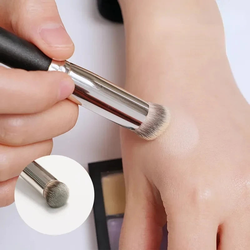 Pinceaux de maquillage, fond de teint, anti-cernes, biseautés, sans couture, synthétiques, anti-cernes, liquides, crèmes, pinceaux de contouring, outil de beauté