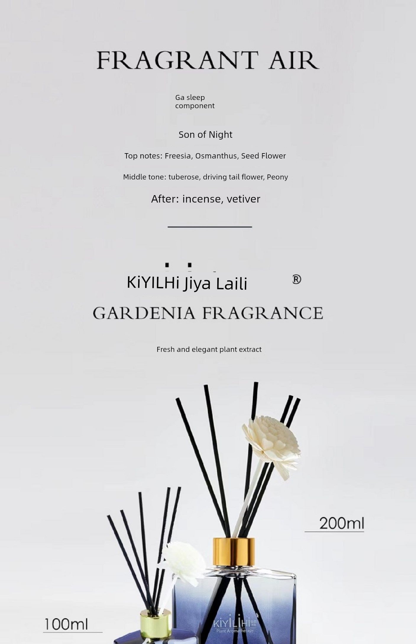 Kiyilihi Genuine Goods Gardenia Long-Lasting Car Aromatherapy
