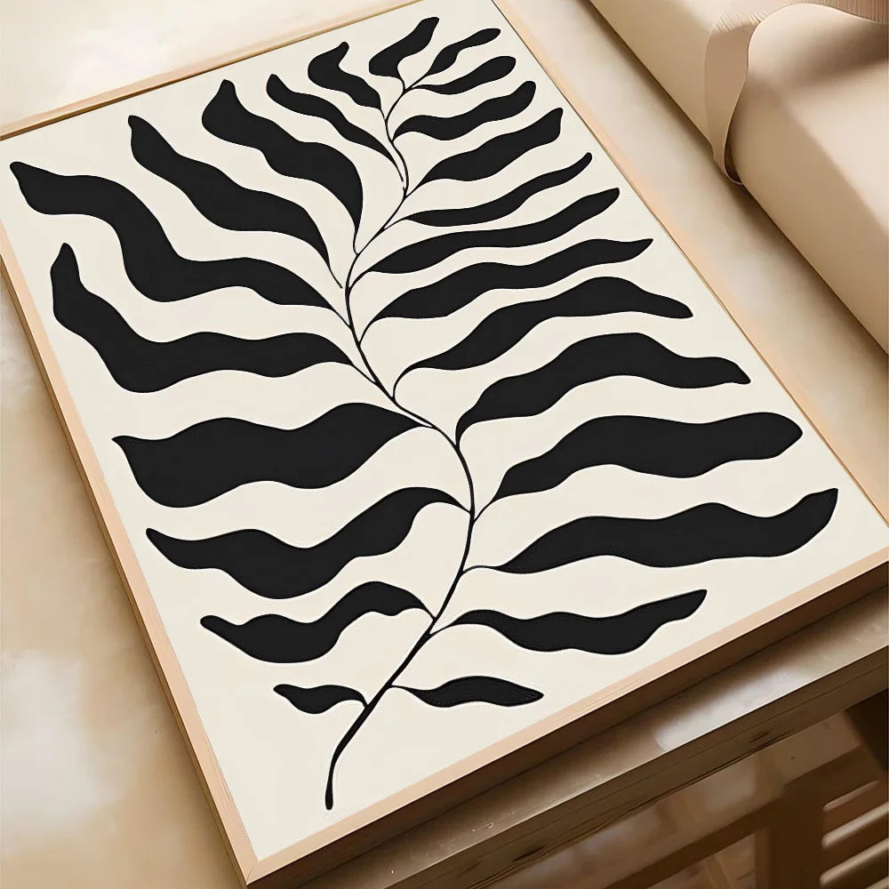 Abstract Bohemian Wall Art Poster Boho Poster Self-adhesive Art Waterproof Paper Sticker Coffee House Bar Room Wall Decor