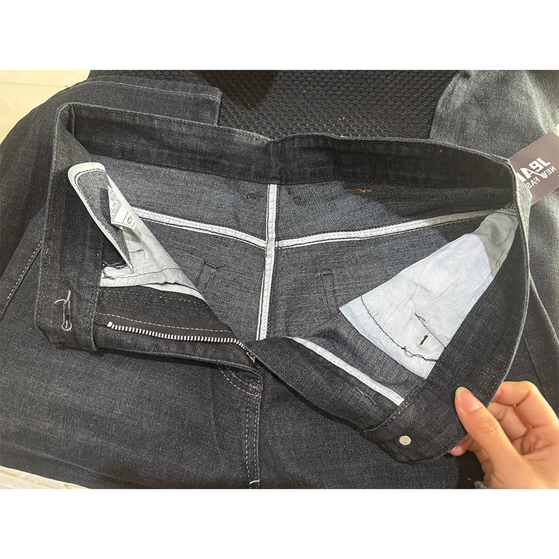 28-40 2024 Autumn/Winter New Men's Jeans High Quality Elastic Thickened Durable Pants with Washed Technology Denim Pants