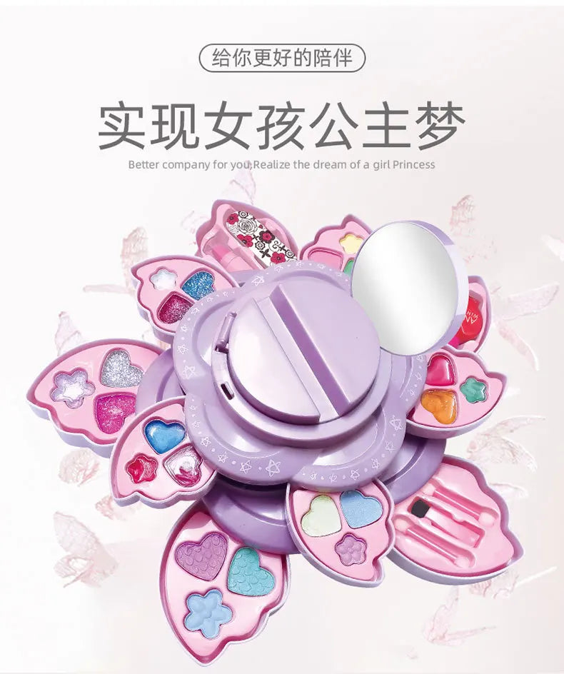 Children'S Cosmetics Toy Set Girl Makeup Box Playing House Toys Girl Makeup Princess Makeup Box Children'S Simulated Makeup Tool