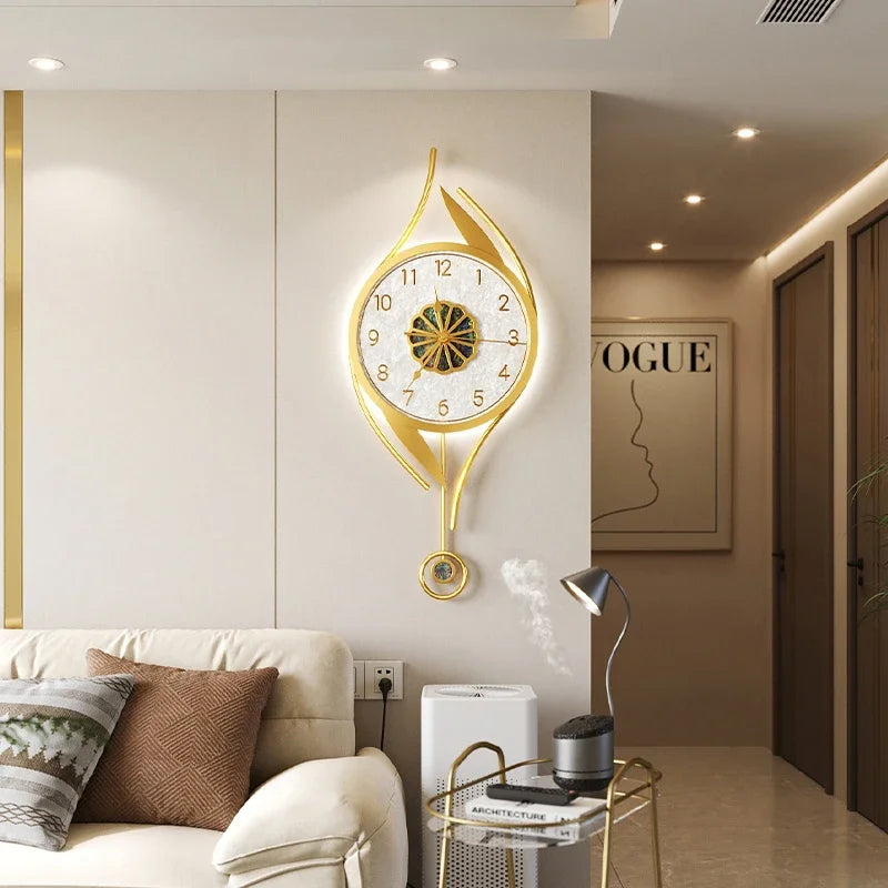 Art Mural Wall Clocks Led Modern Interior Luxury Restaurant Minimalist Wall Watch Large Nordic Fashion Horloge Room Decorations