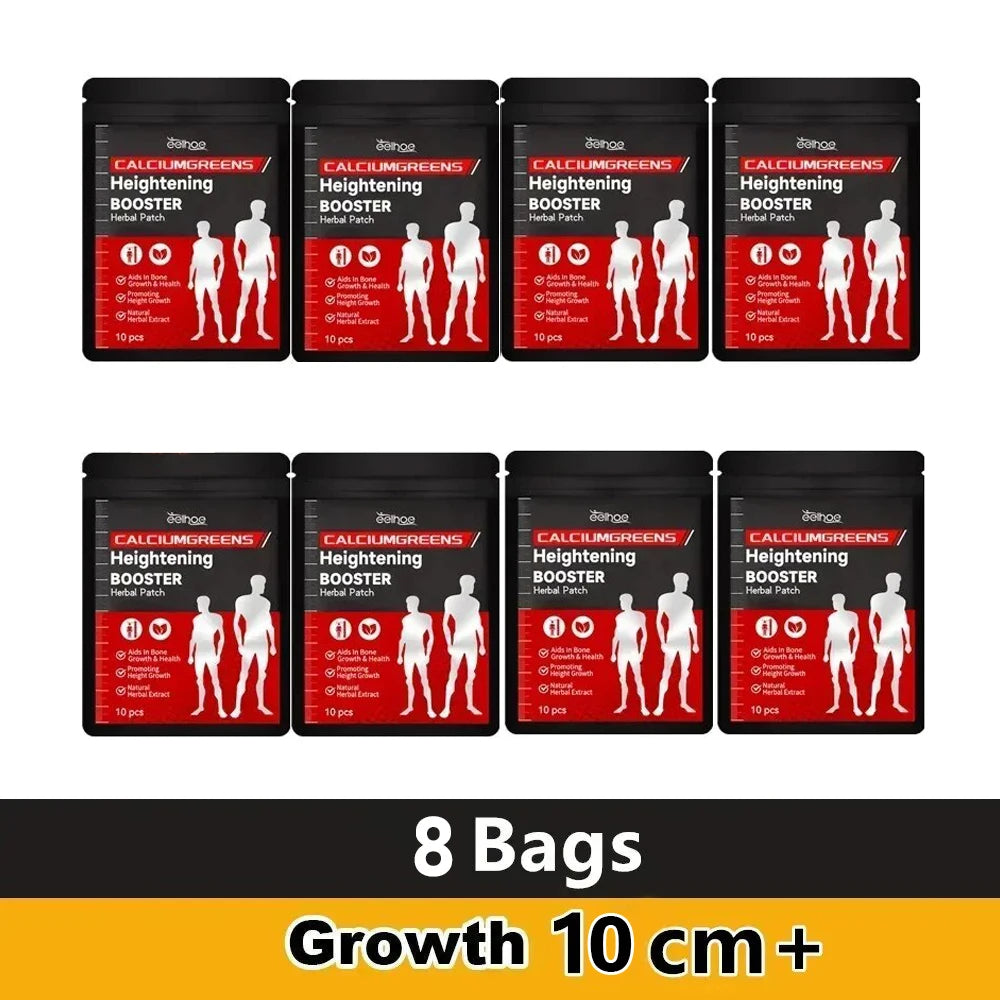 1-10Bags Height Growth Patch Promote Bone Strength Calcium Vitamin D Supplements Adult Teen Plantar Acupoint Stimulation Sticker