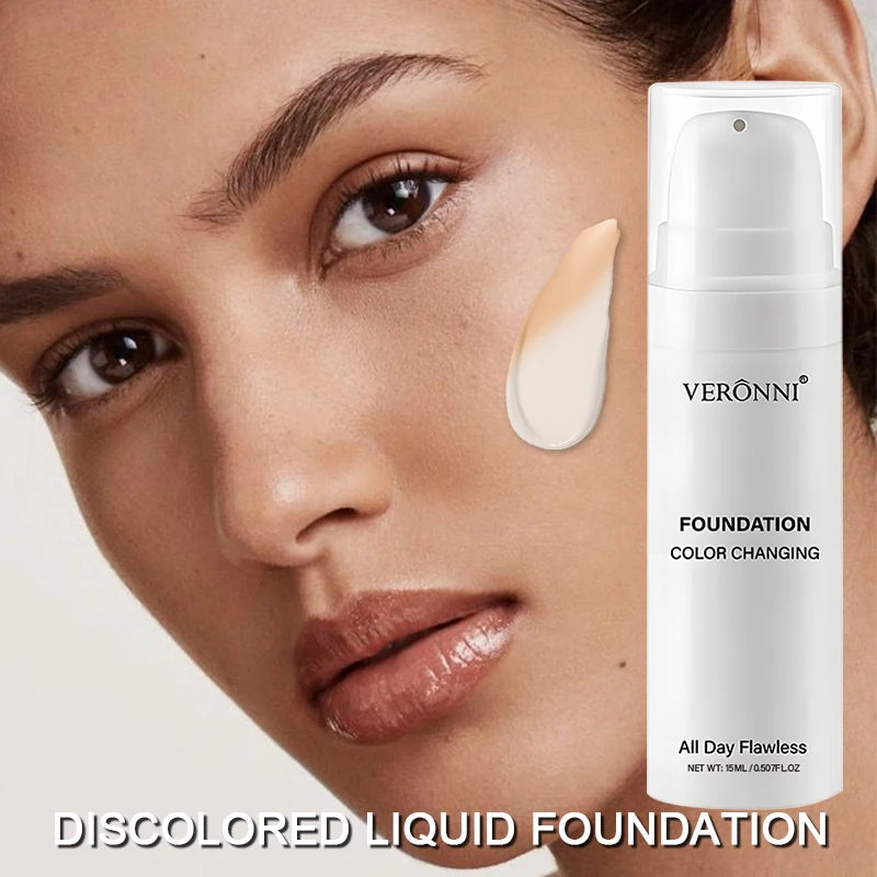 3pcs Face Makeup Kit Include 15ml Full Coverage Liquid Foundation Hydrating Makeup Primer and Loose Powder,Sweat-resistant