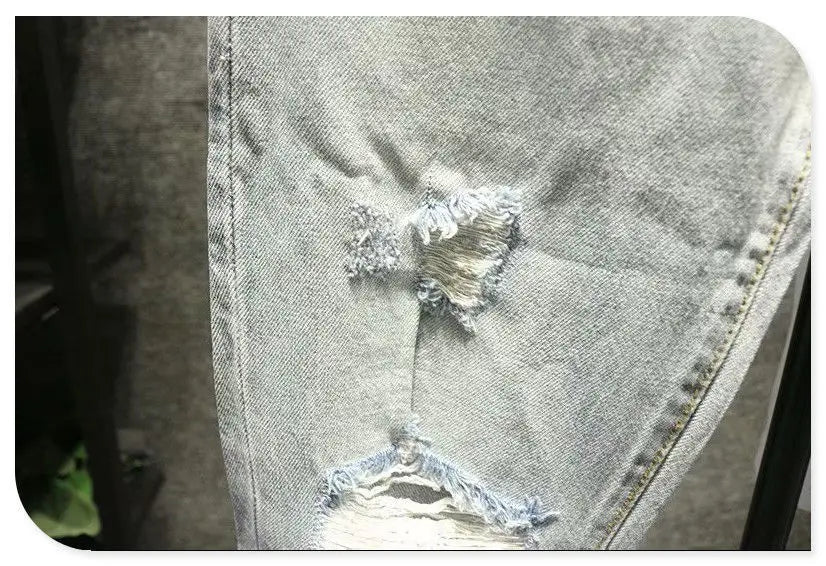 Ripped Jeans for Men 2022 Vintage Clothes Patch Hole Beggar Pants Jean Baggy Light Color 90s Streetwear Vintage Trousers