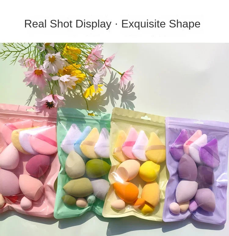 Makeup egg does not eat powder air cushion liquid foundation makeup egg dry wet dual-use makeup sponge multicolor makeup egg