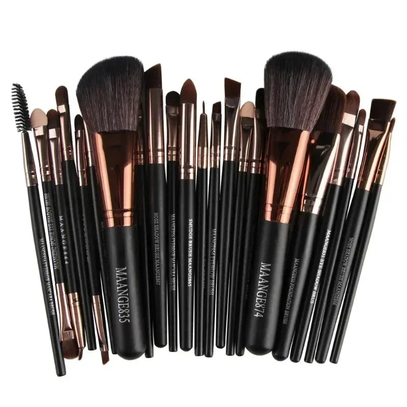 Ensemble de pinceaux de maquillage professionnels, 3/13/22 pièces, pour fard à paupières, eye-liner, cosmétiques