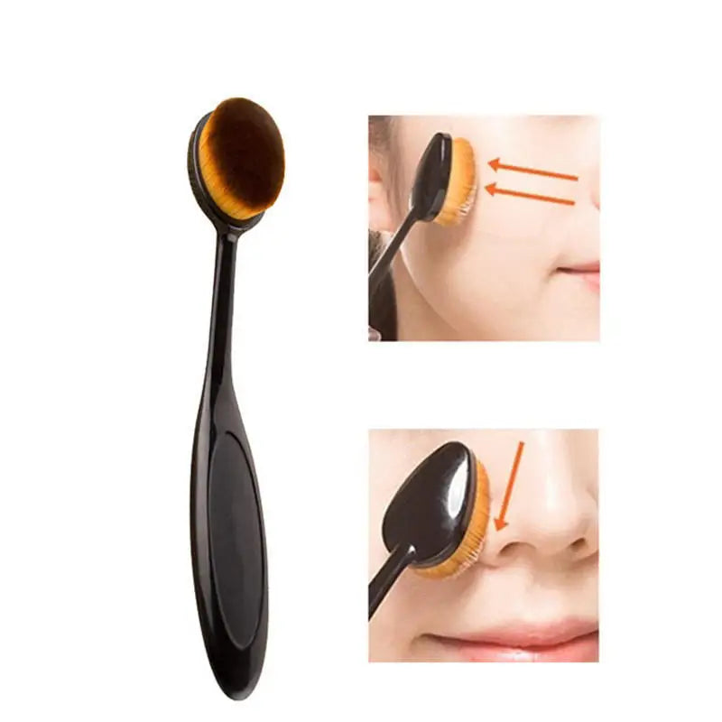 3/5 PCS Foundation Brush Toothbrush Shape Makeup Make Up Tools Get Fast Even Application of Creams and Powders Cosmnetic