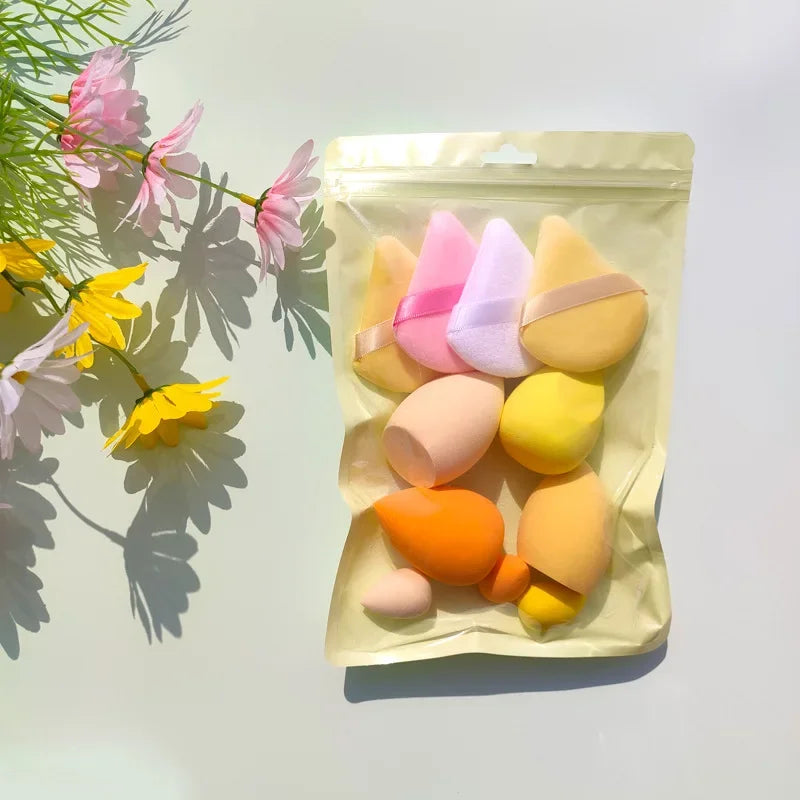 Makeup egg does not eat powder air cushion liquid foundation makeup egg dry wet dual-use makeup sponge multicolor makeup egg