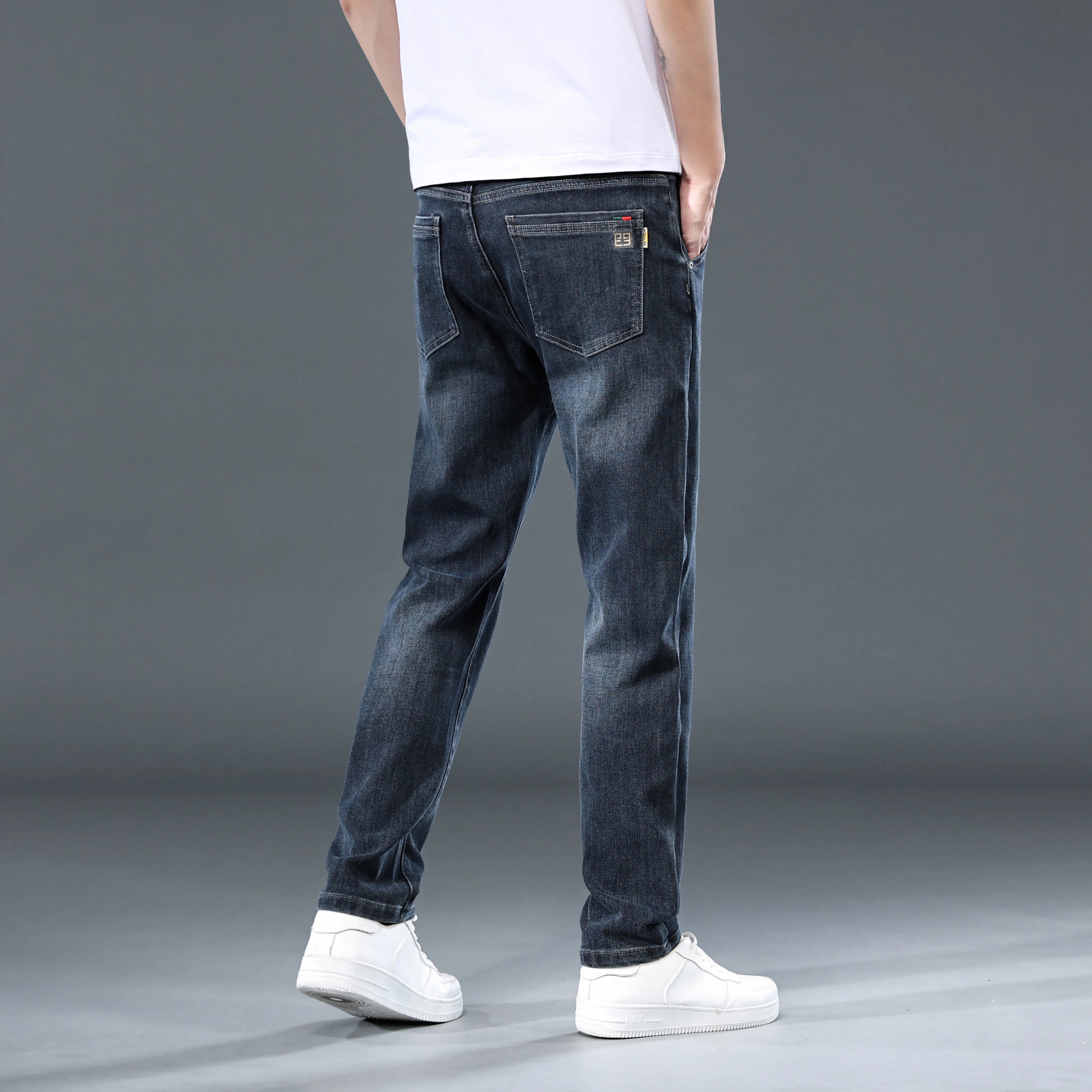 2025 New Men's Loose (Slightly Stretchy) Jeans, Casual And Versatile, High And Slim Straight Leg Pants That Can be Worn All Year
