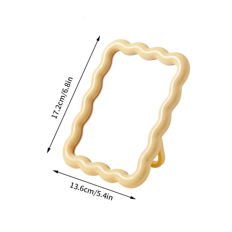 Irregular Makeup Mirrors Desktop Makeup Mirror Ins Cloud Makeup Mirror Aesthetic Room Decor Woman Makeup Supplies