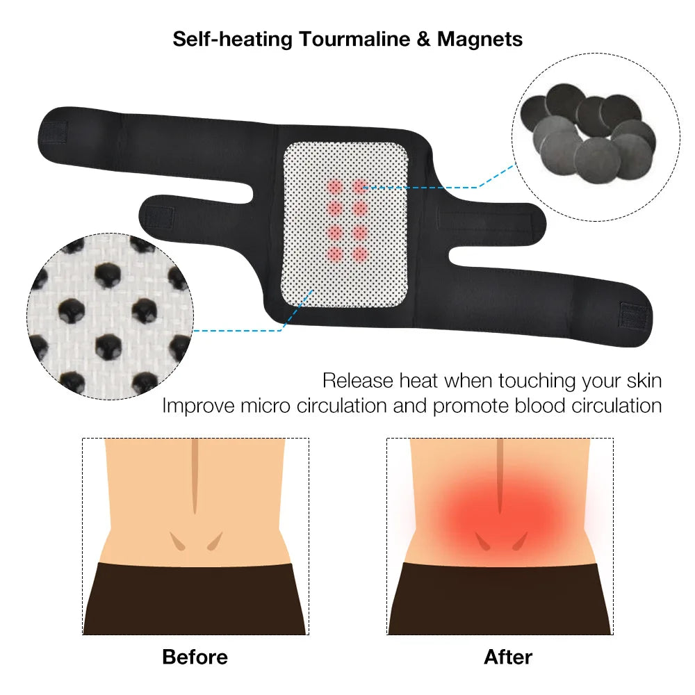 13pcs/set Self-heating Tourmaline Belt Magnetic Therapy Neck Shoulder Posture Correcter Knee Support Brace Massager Products