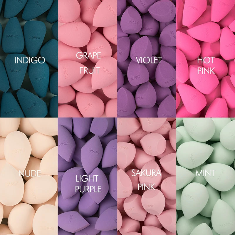 Éponge de maquillage IMAGIC pour fond de teint, blush, base de maquillage, lisse et uniforme, pour débutants. Éponge de maquillage pour débutants. Cosmétiques