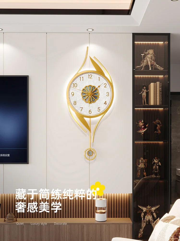 Art Mural Wall Clocks Led Modern Interior Luxury Restaurant Minimalist Wall Watch Large Nordic Fashion Horloge Room Decorations