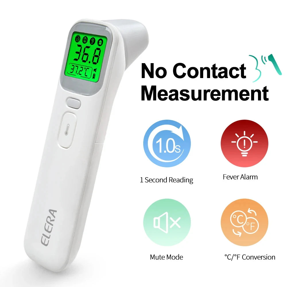 ELERA Infrared Digital Thermometer Forehead Ear Body Fever Termometre Medical Non-contact Temperature Measurement Device