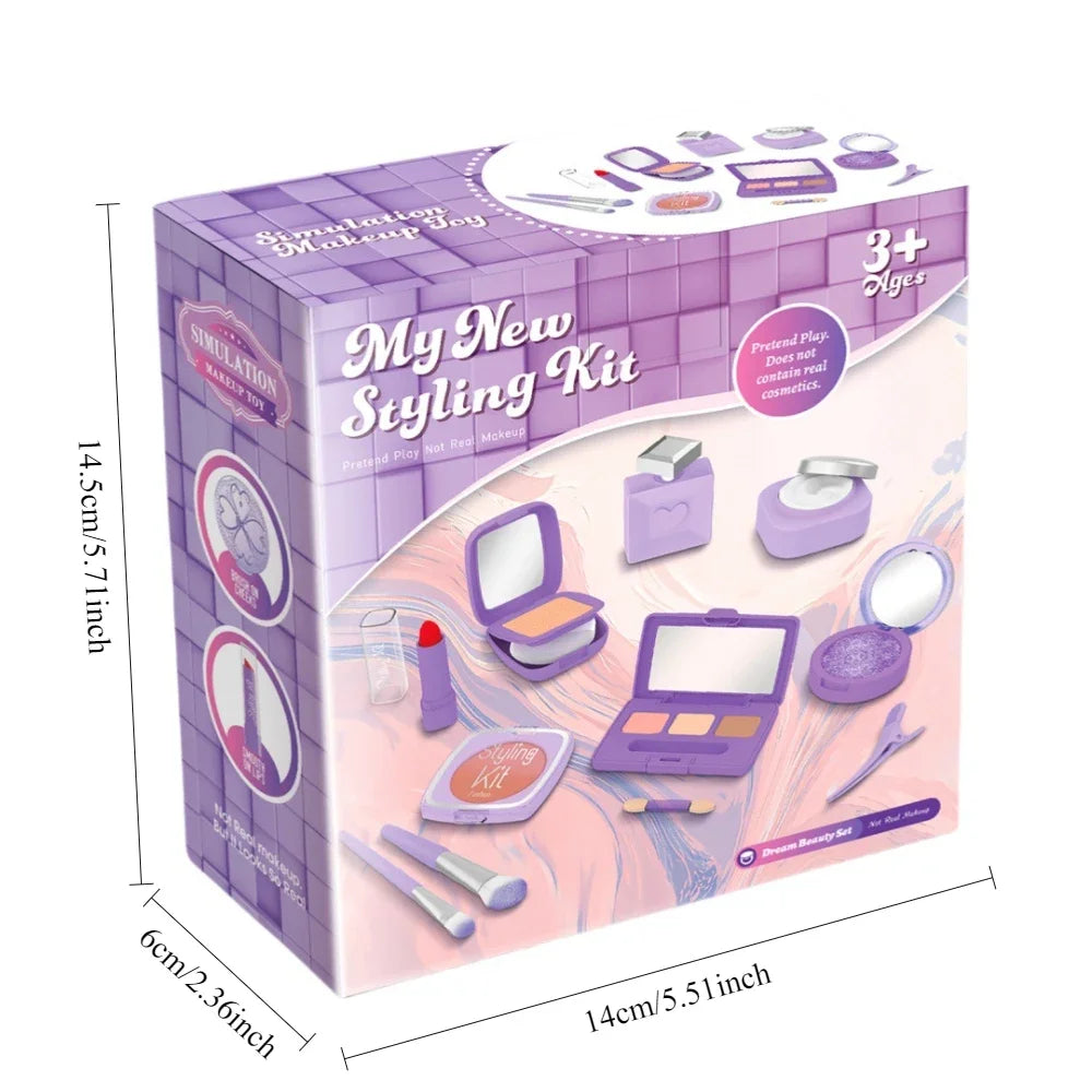 Kids Washable Make Up Makeup Kit for Girl,Pretend Play Cosmetics Toy Simulation Makeup Toys,Play Real Makeup Girls Toys Gift