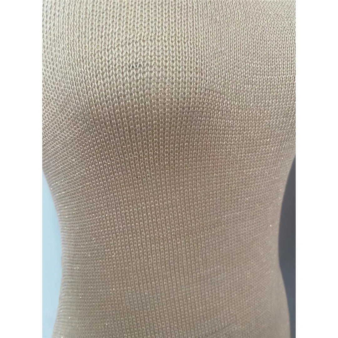 Crochet Knitted Tunic Beach Cover Up See-through Slit Halter Slip Long Dress for Women 2024 Summer Maxi Beachdress
