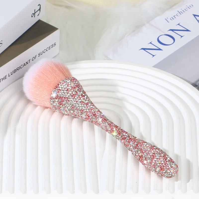 Rhinestone Nail Dust Brush Makeup Brush Large Face Powder Makeup Brushes Dust Powder Foundation Makeup Brush For Nail Makeup Too