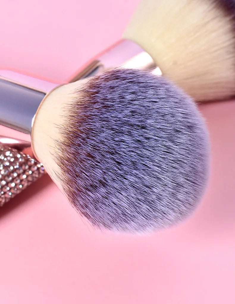 Makeup Brushes Private Label 14pieces Rose Gold Diamond Crystal Handle Makeup Brushes Set Foundation Eye Shadow Blending Tool