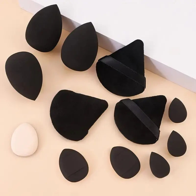 12pcs Makeup Tool Set Size Size Giant Soft Makeup Egg Makeup Powder Suitable for Base Makeup Corner Makeup Setting Novice Makeup
