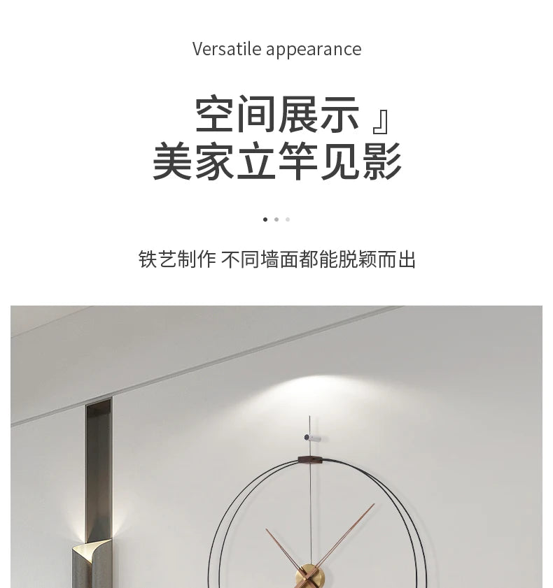 Interior Art Mural Wall Clocks Modern Round Fashion Design Wall Watch Nordic Restaurant Relogio De Parede Living Room Decoration