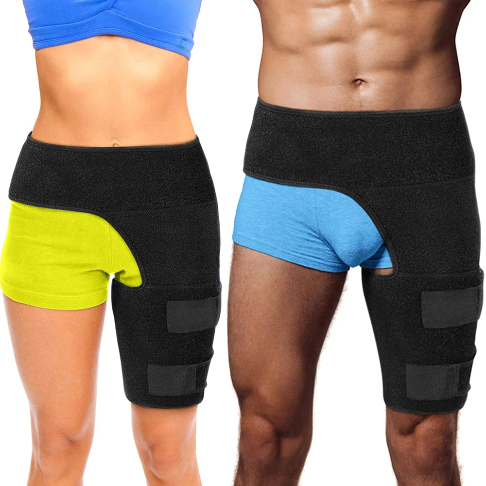 1PC Hip Support Belt Groin Support Sciatica Pain Relief Thigh Strap Compression Brace Joints Groin Arthritis Hip Protective Belt