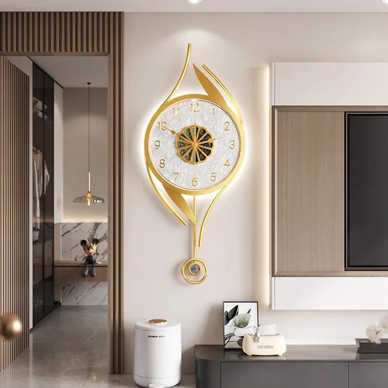 Art Mural Wall Clocks Led Modern Interior Luxury Restaurant Minimalist Wall Watch Large Nordic Fashion Horloge Room Decorations